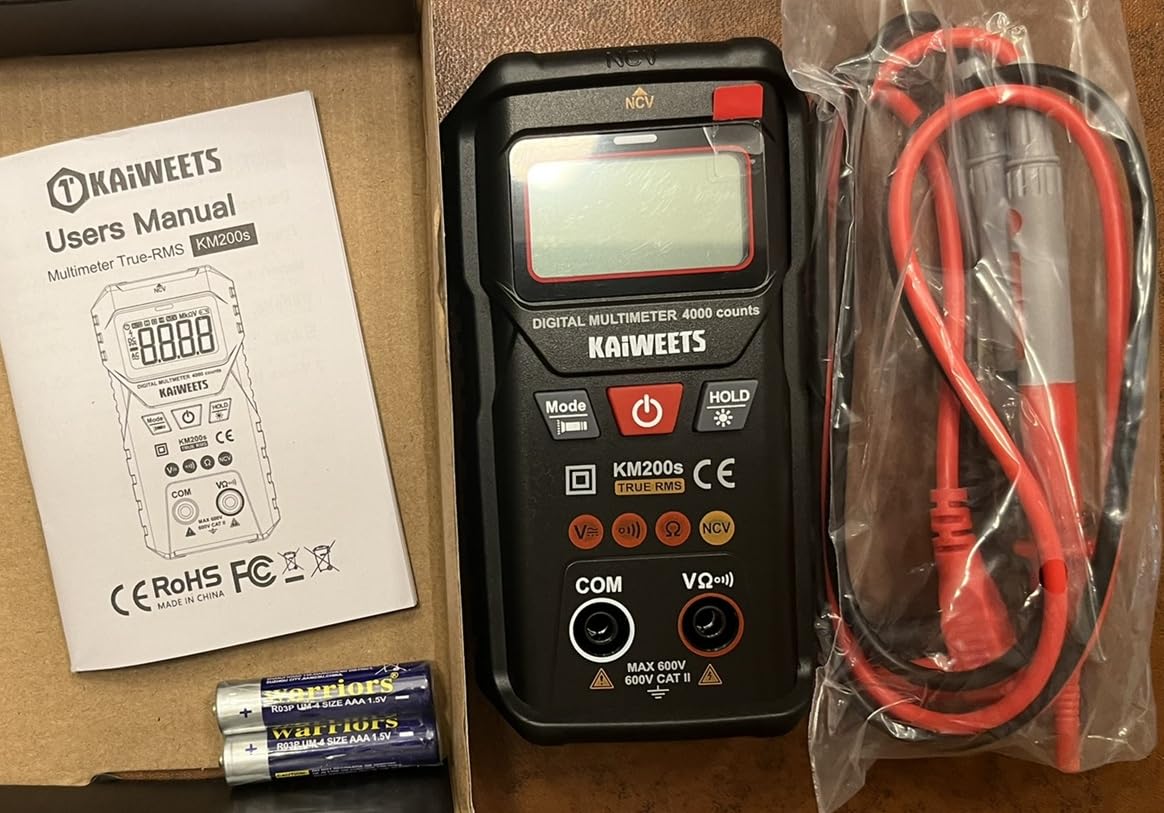 KAIWEETS Digital Multimeter TRMS 4000 Counts Auto Range Voltmeter for Car customer photo 2
