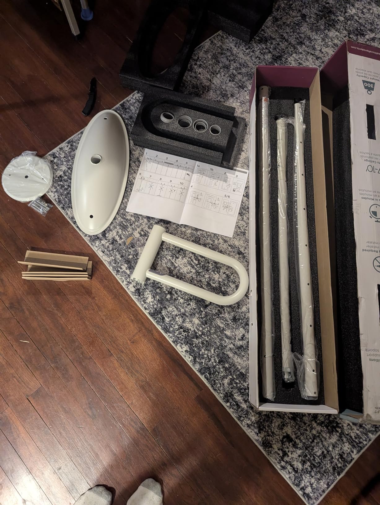 HEALTHCRAFT uPole with Pivot Bar 7-10 ft Transfer Pole (No-Drill Grab Bar) customer photo 1