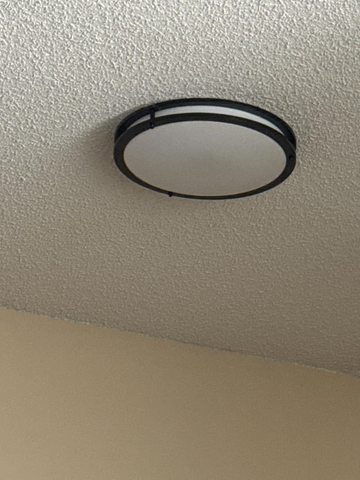 hepside 13inch Flush Mount Ceiling Light Fixture 2 Pack, Dimmable & 5 Color Temperatures Ceiling Light Black, 24W 3000K 3500K 4000K 5000K 6500K Adjustable Ceiling Lamps for Bathroom Bedroom Hallway customer photo 2