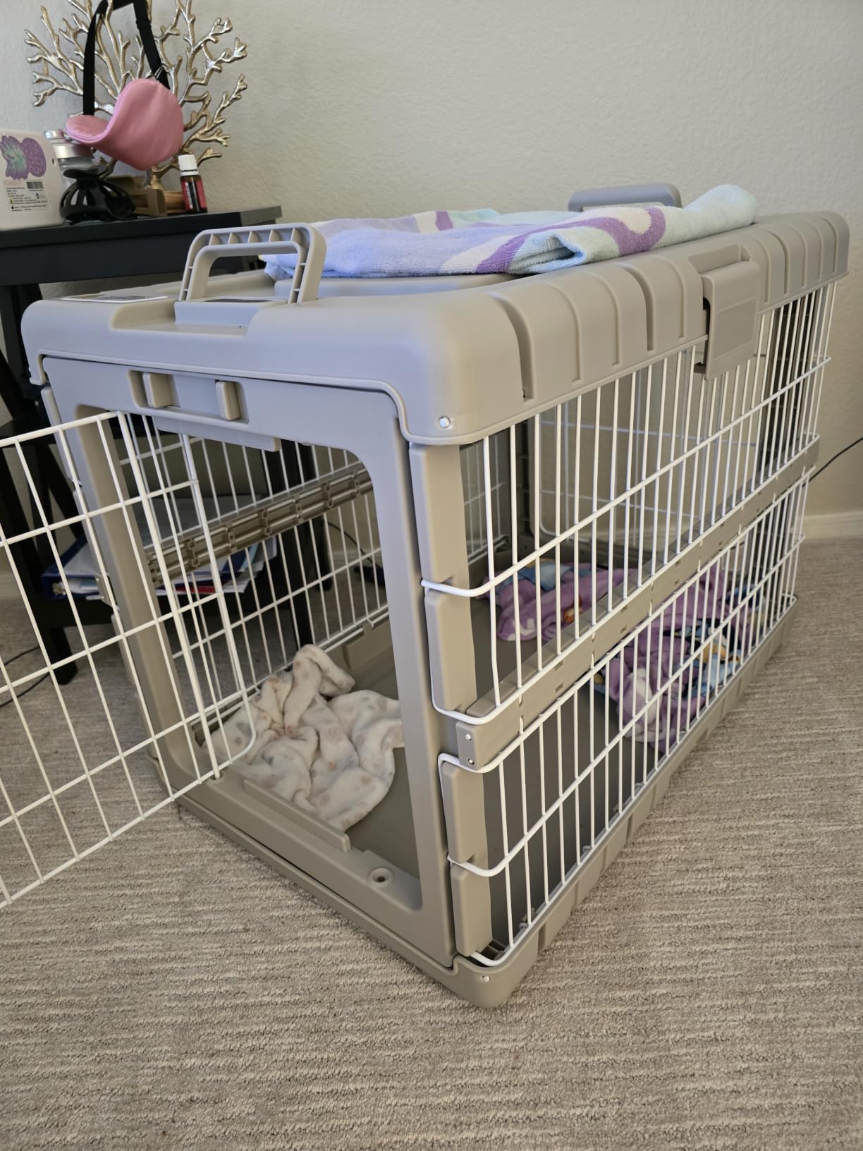 ZOMISIA Collapsible Dog Crate for Large Dogs - 36