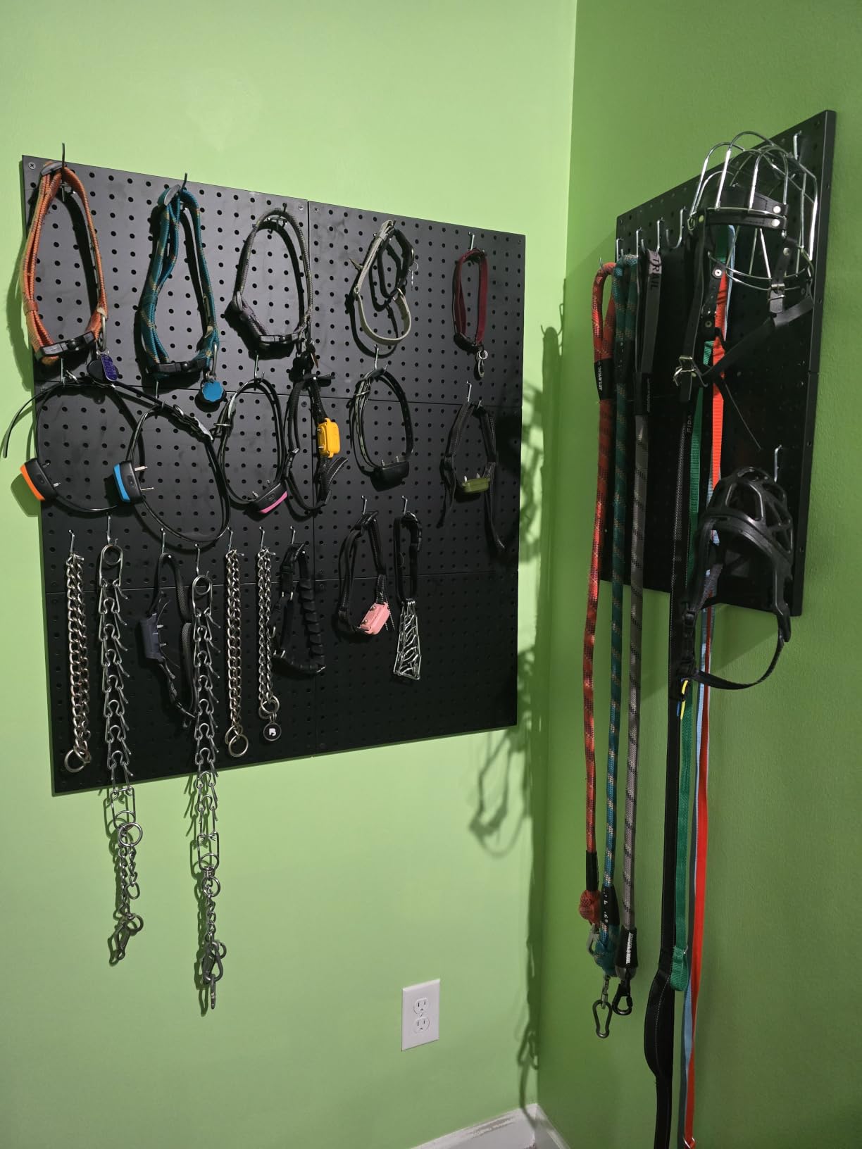 Heavy Duty Peg Board, 4 Pack Metal Pegboard Panels with 50 Hooks customer photo 1