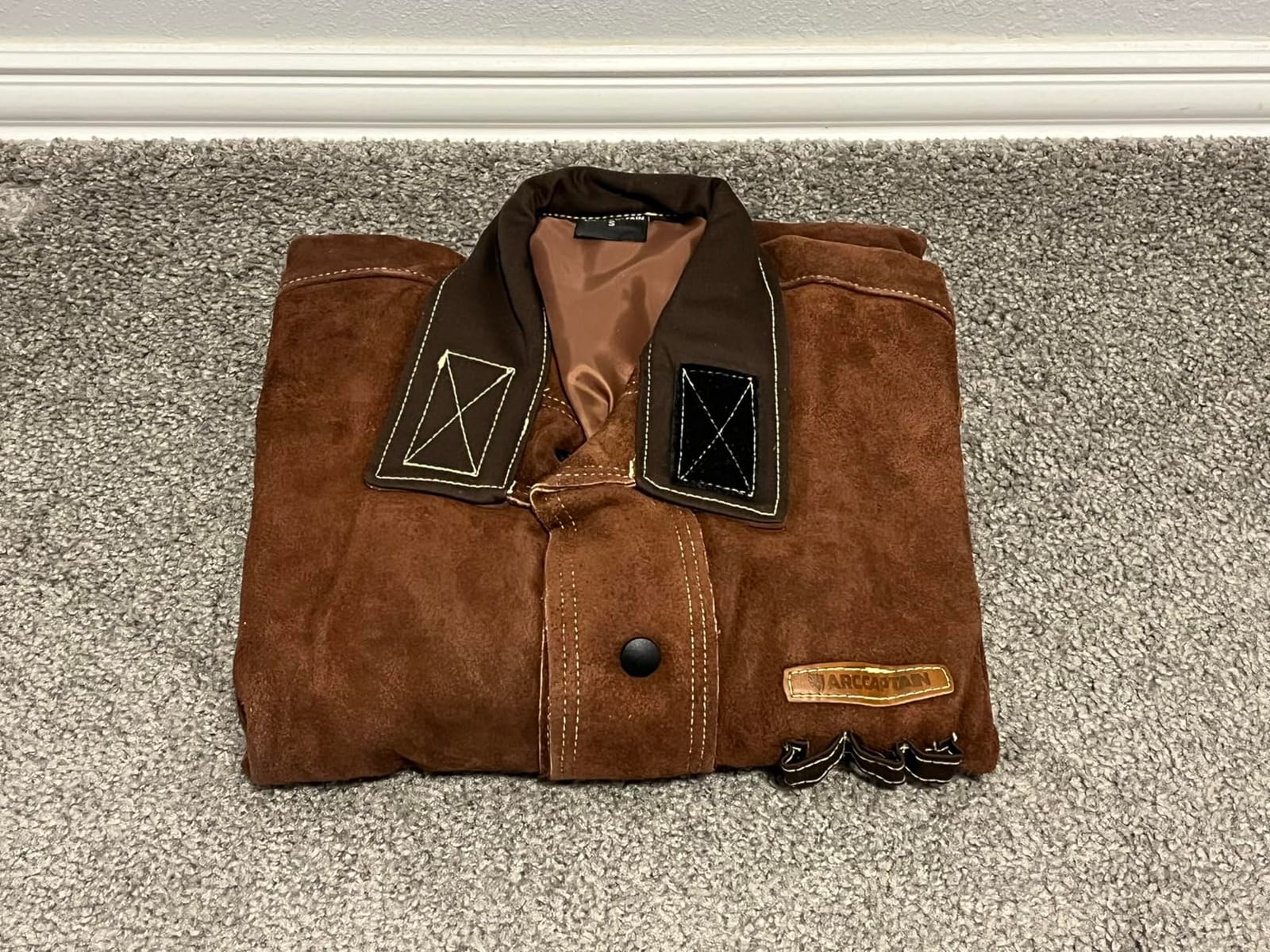 ARCCAPTAIN Leather Welding Jacket, FR Welder Jacket for Men Women customer photo 2