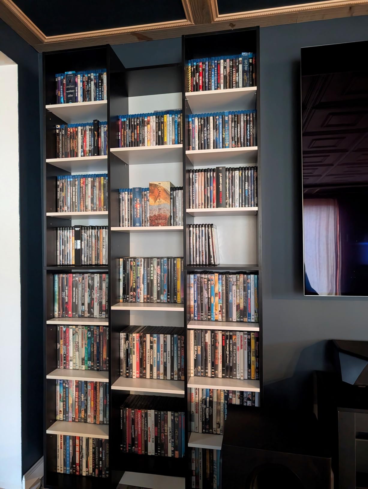 FOTOSOK 71'' H Bookshelf with 21 Cubes, Triple Wide Tall Bookshelf, 8 Tier Bookcase with 8 Adjustable Shelves, Large Bookshelf DVD/CD Media Tower Storage, Freestanding Display Shelf Cabinet customer photo 1