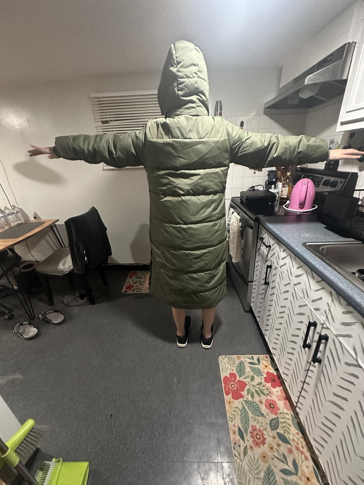 Women Long Puffer Coat Quilted Jacket Winter Parka Heavyweight Jacket customer photo 2