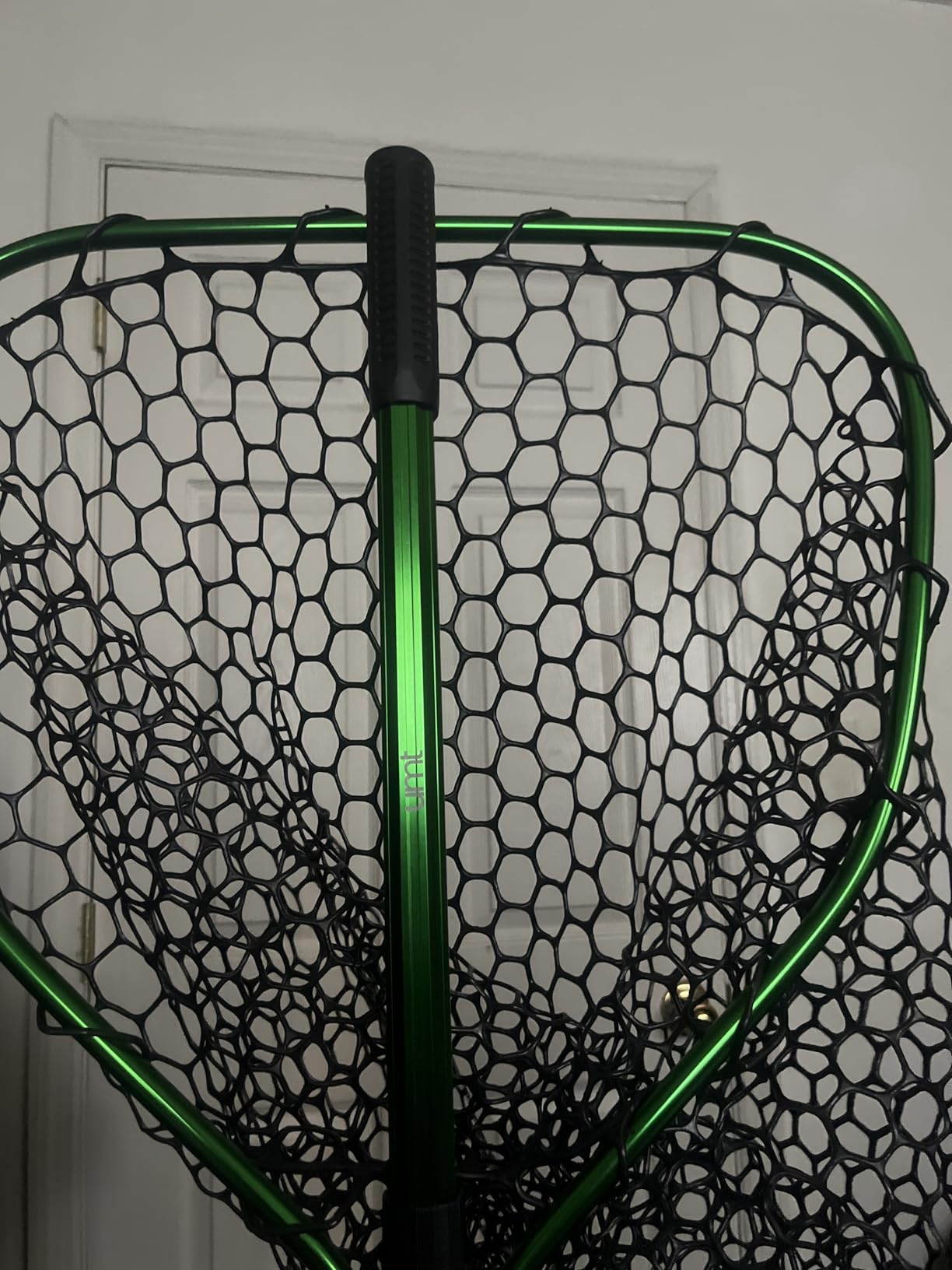 UMT Telescopic Fishing Landing Net 3.6-5 FT, Rubber Mesh, Green | 17