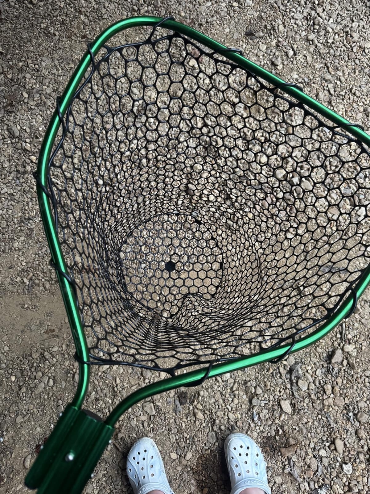 UMT Telescopic Fishing Landing Net 3.6-5 FT, Rubber Mesh, Green | 17