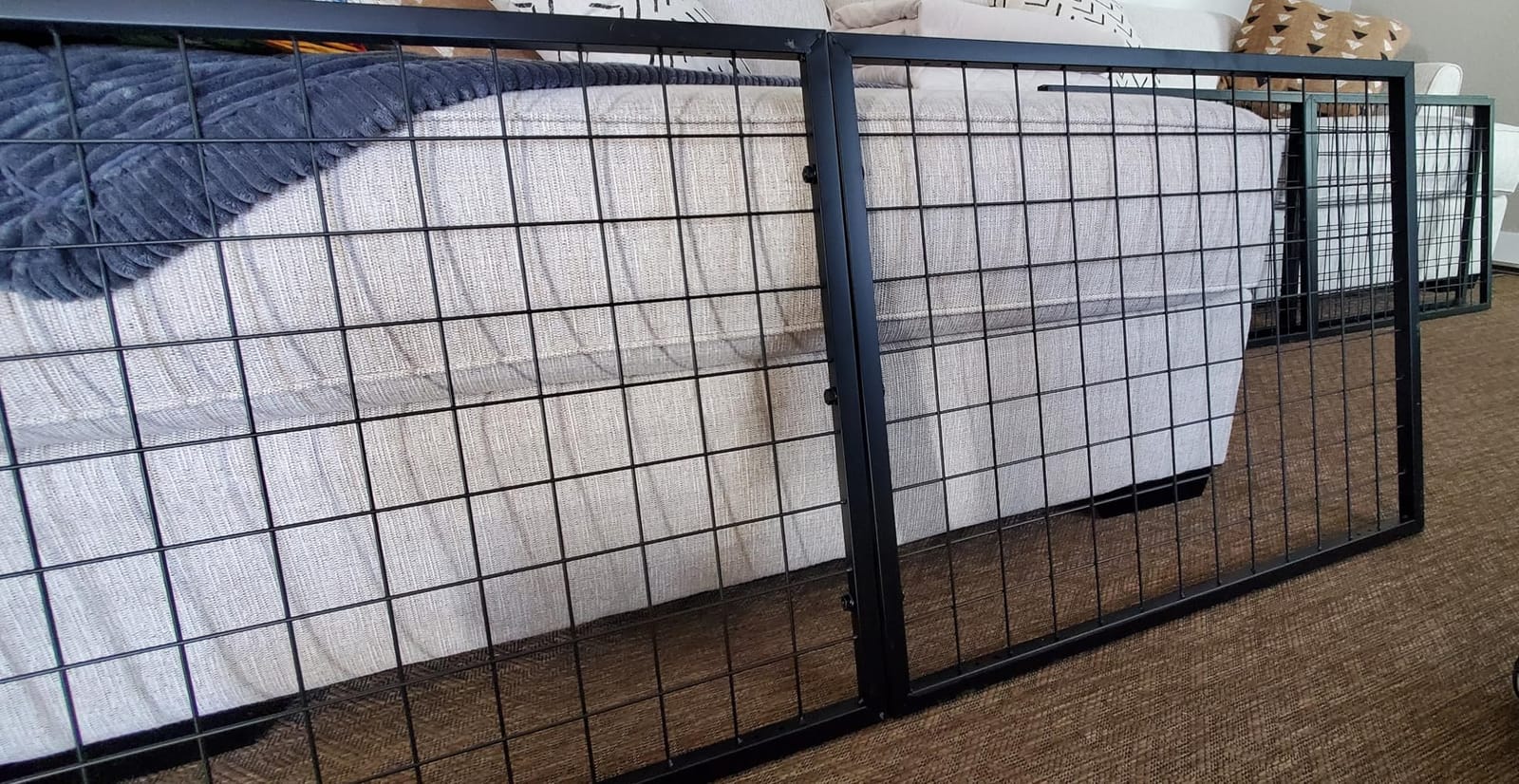 Foldable Gridwall Display Panel - 2x5 Ft Heavy Duty Z Unit Wire Grid Wall Panels for Retail Store, Trade Show, Pop Up Shop, Versatile Merchandiser Display (3-Pack Folding Screen) customer photo 2