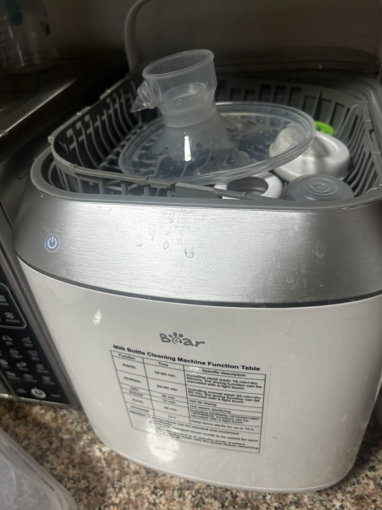 Bear Baby Bottle Washer Sterilizer Dryer All-in-One, 90 Detergent Tablets customer photo 2
