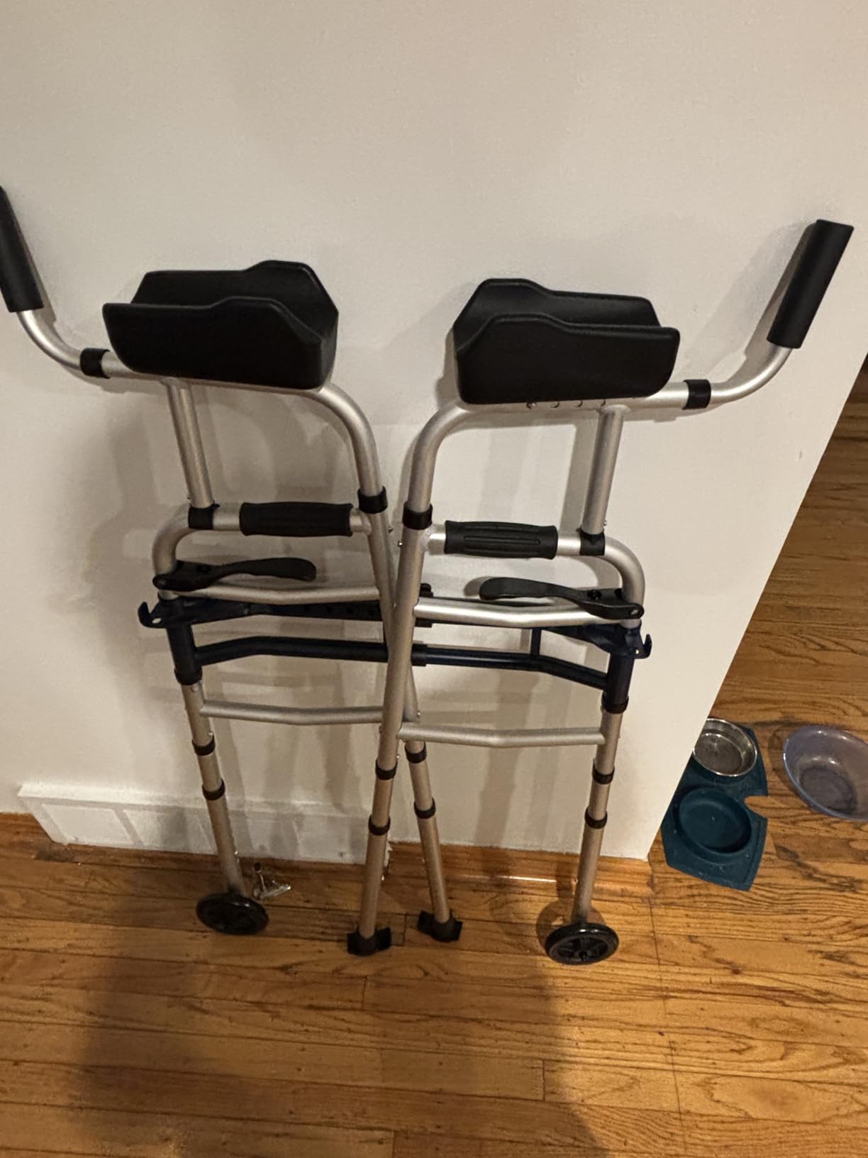 Narrow Walker Folding Upright Walker - with Removable Armrests, 450LBS Heavy Duty, Width & Height Adjustable Narrow Walkers for Seniors, Disabled, Bariatric customer photo 1