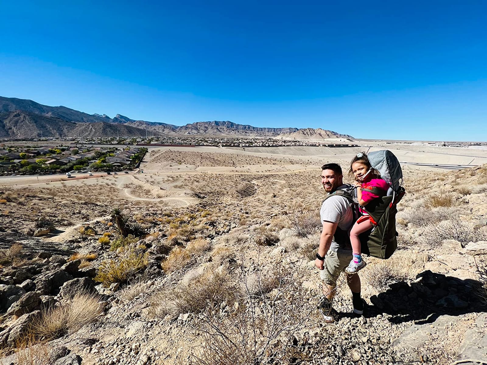 WIPHA Toddler Hiking Carrier, Baby Backpack with Sun Canopy & Storage, Sand customer photo 1