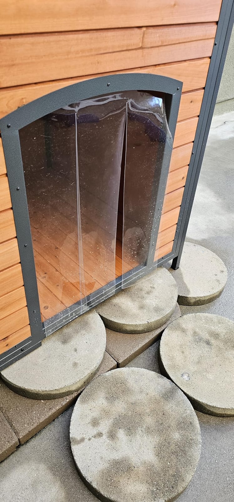 Extra Large Insulated Outdoor Dog House Weatherproof Chew-Proof Metal Frame customer photo 2