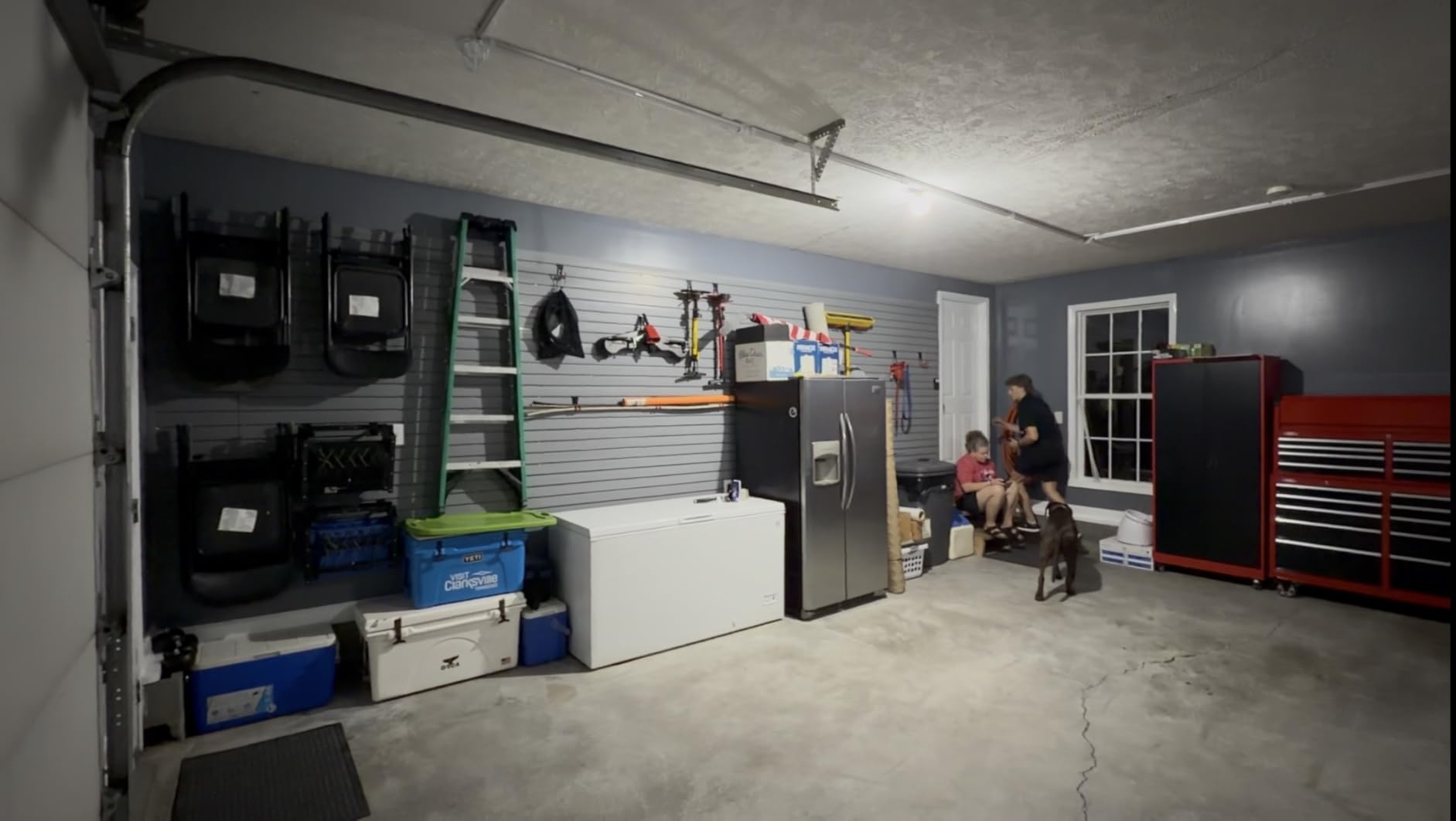 4 x 8 ft PVC Slatwall Panels for Garage Wall Organizer, Grey customer photo 2