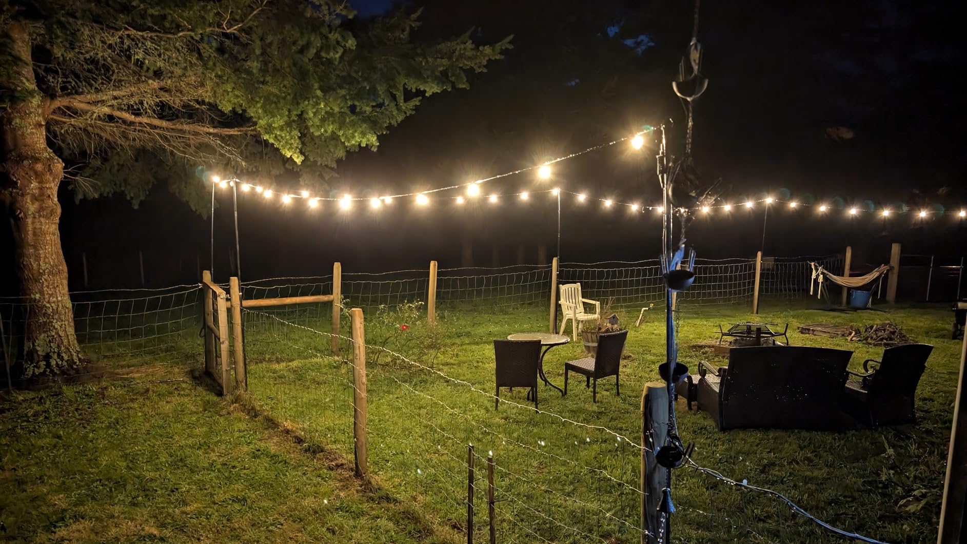 addlon Outdoor String Lights 100FT G40 with Remote 54 LED Shatterproof Bulb | Dimmable Patio Globe Lights Waterproof, Hanging Outside Lighting for Backyard, Garden, Deck, Balcony, Porch, Cafe, Decor customer photo 2