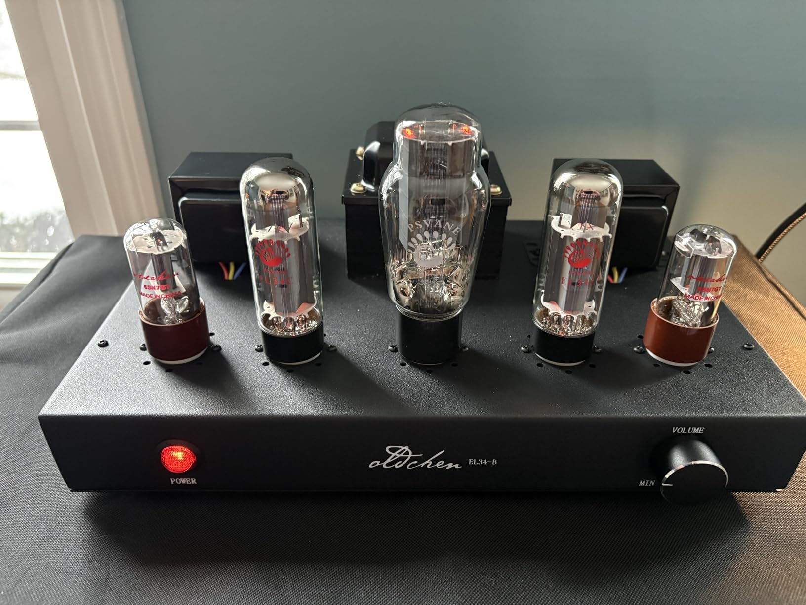 EL34 Single-Ended Class A Tube Amp Hand-Wired Integrated Amp 10W | Single-Ended Class A Tube Amp with Hand-Wired Point-to-Point Circuitry. 10W Output for Audiophile HiFi Home Audio. customer photo 2