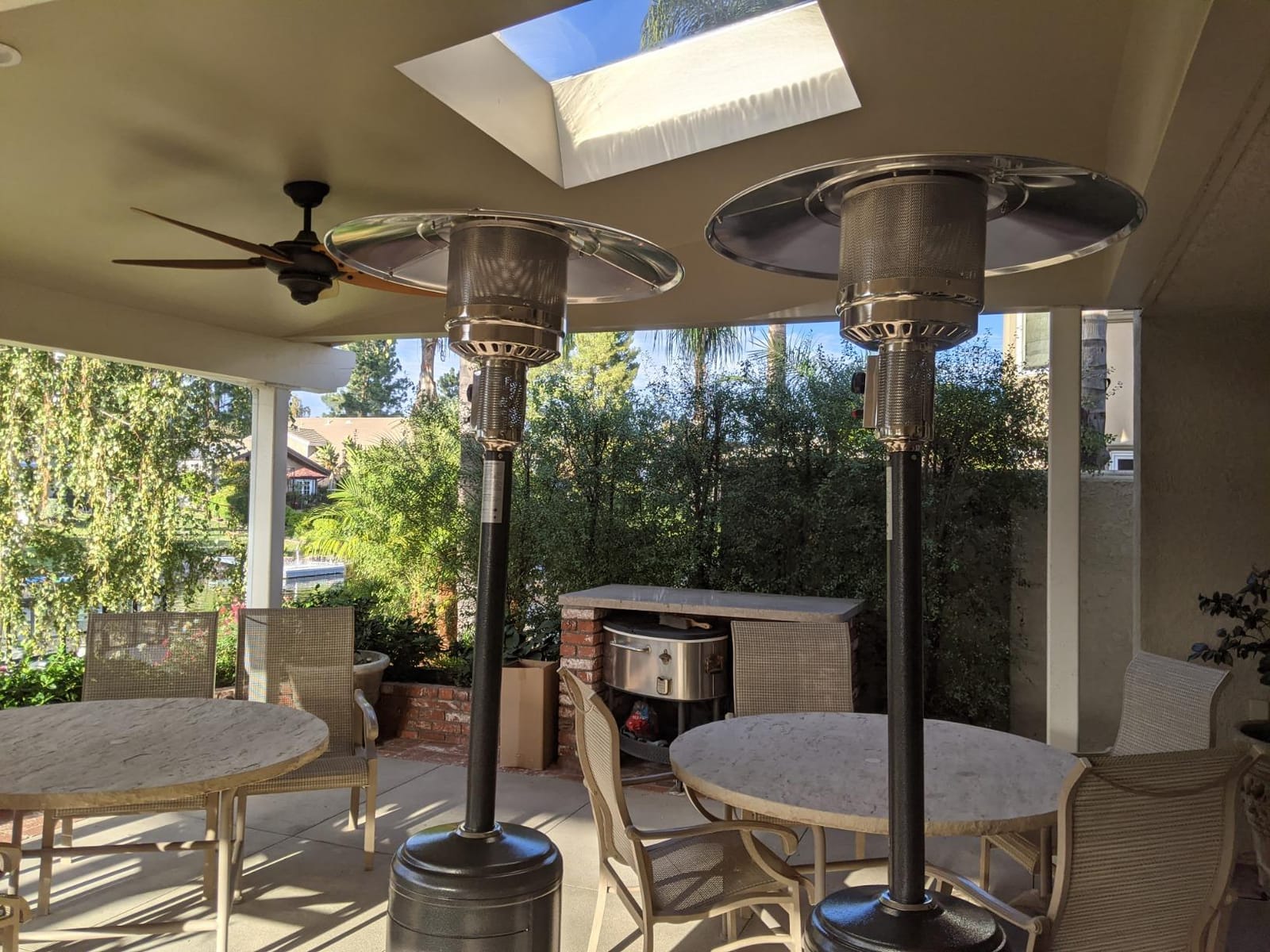 Pamapic 50,000 BTU Outdoor Heaters for Patio with Round Table Design, Premium 304 Stainless Steel Burner, Triple Protection System Propane Patio Heater for Porch Garden, Residential & Commercial Use customer photo 1
