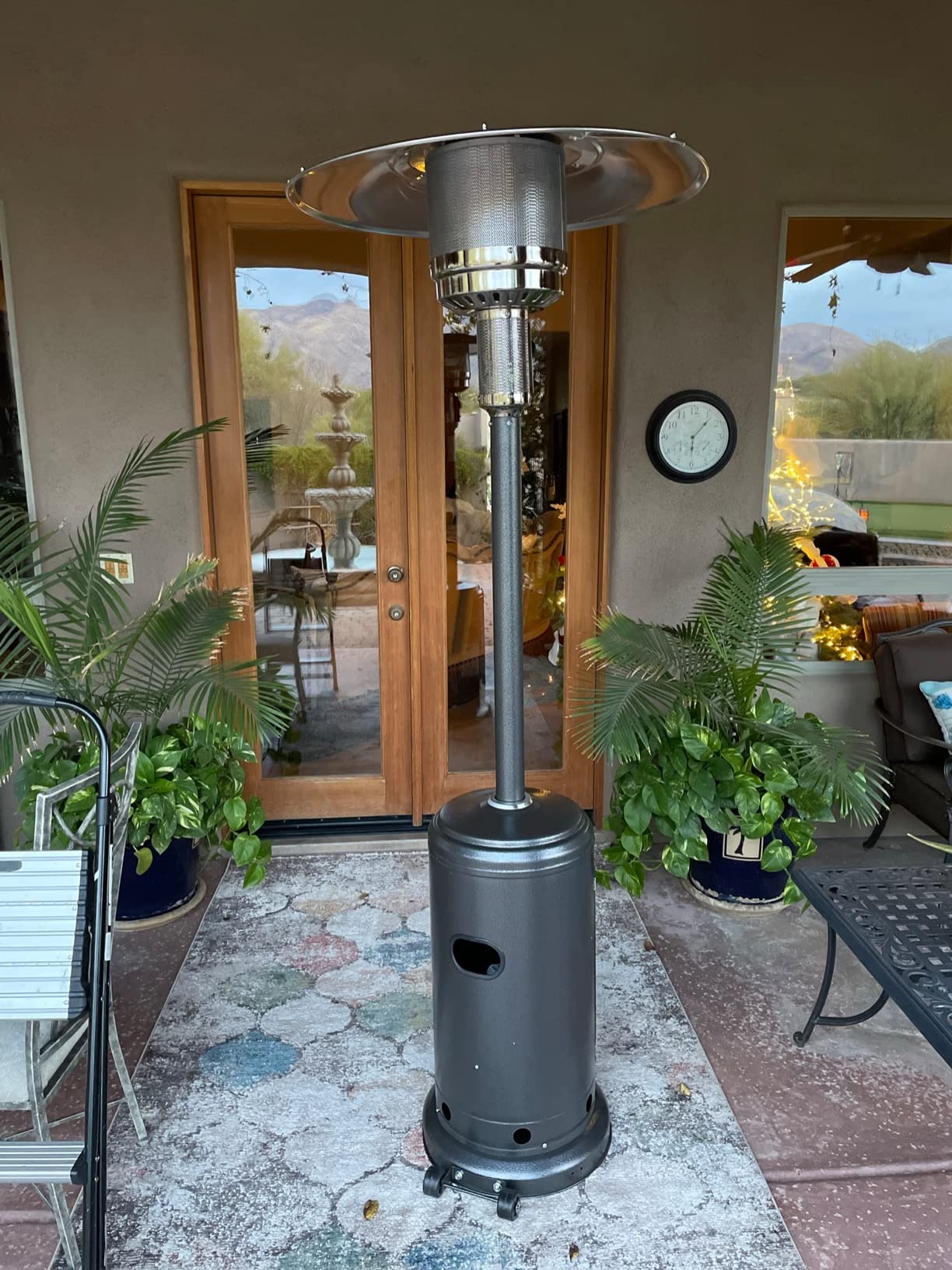 Pamapic 50,000 BTU Outdoor Heaters for Patio with Round Table Design, Premium 304 Stainless Steel Burner, Triple Protection System Propane Patio Heater for Porch Garden, Residential & Commercial Use customer photo 2