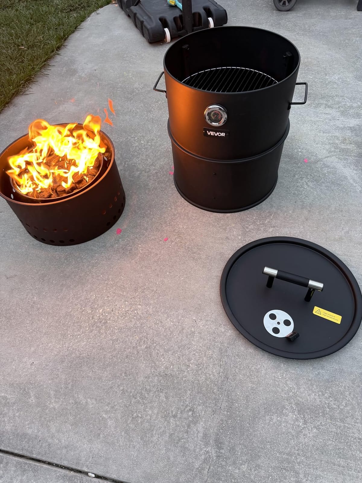 VEVOR Charcoal Smoker Grill, 18.5