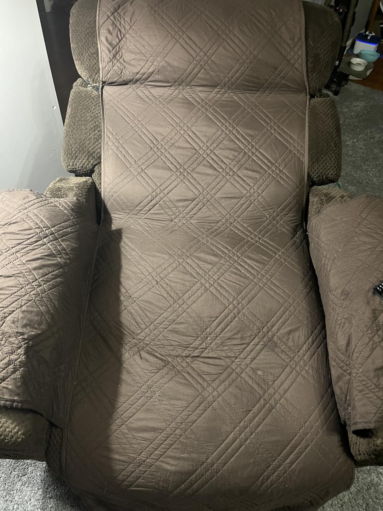 Tami Tami Dual Motor Power Lift Chair Recliner for Elderly with Massage and Heat, Infinite Position Electric Lift Recliner with Adjustable Headrest, USB (T6015 - Plush Fabric, Dark Brown, Medium) customer photo 1