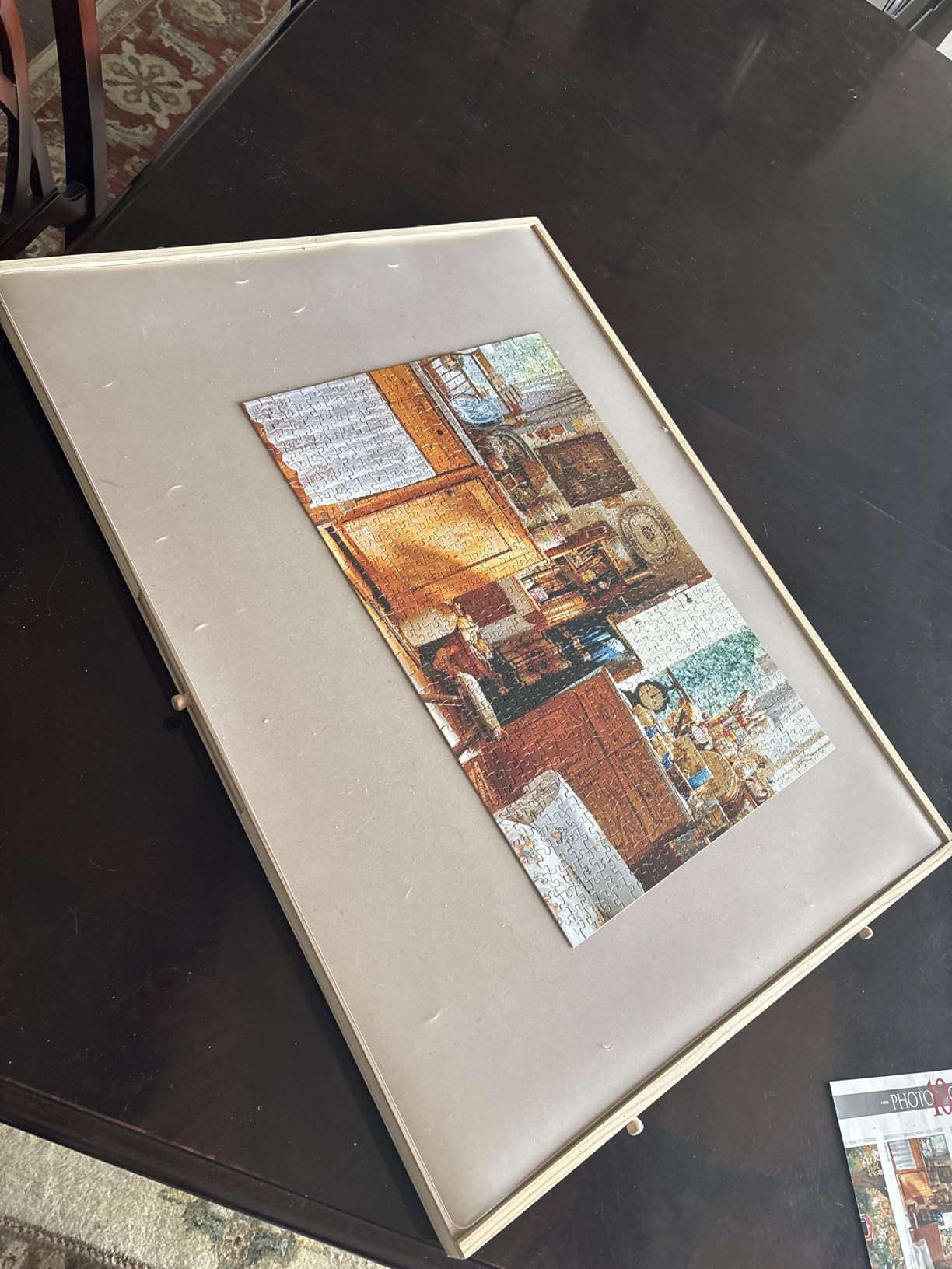 1500 Piece Rotating Wooden Puzzle Board (Fits Puzzles Up to 35