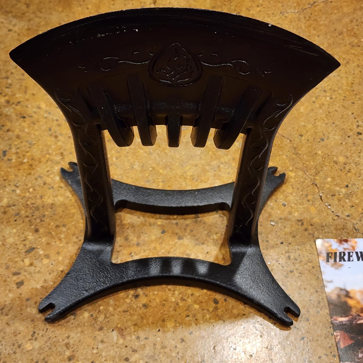 Cast Iron Kindling Splitter with 3Lbs Sledge Hammer, Medium-Sized customer photo 1