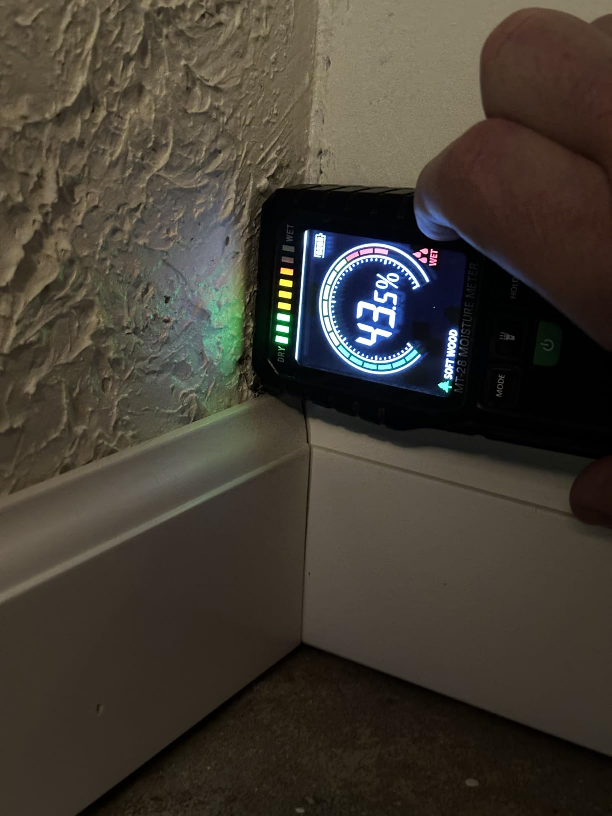 RDINSCOS 2-in-1 Pin & Pinless Moisture Meter for Wood & Walls,Rechargeable customer photo 2