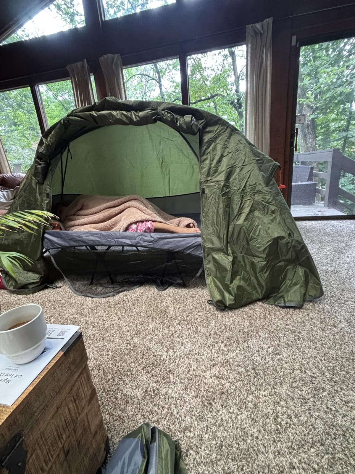 Night Cat Cot Tent Combo: 1 Person Off-Ground Tent for Camping with Vestibule Waterproof customer photo 2