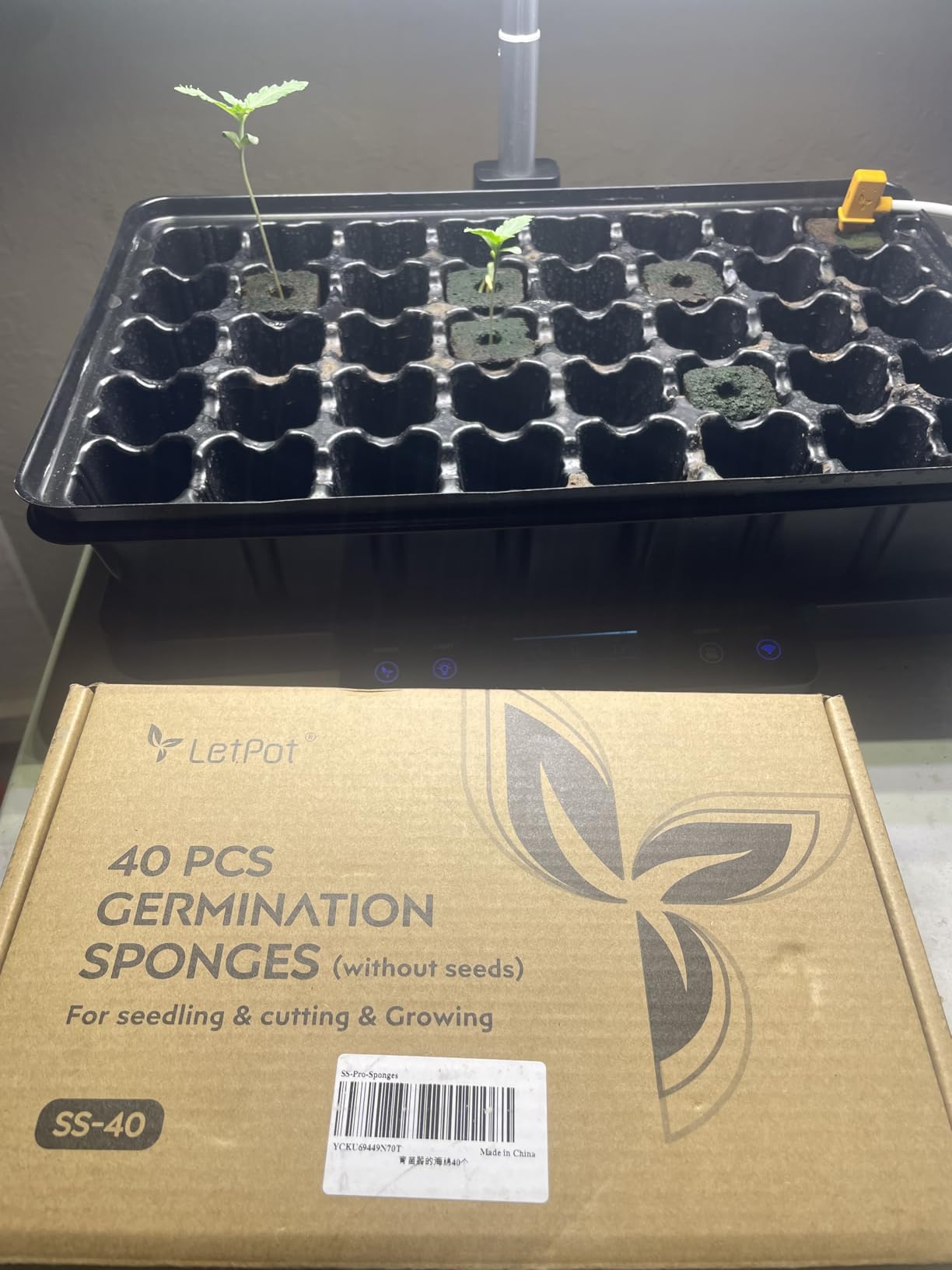 LetPot Smart Seed Starter with Humidity Dome, Germination Kit with Waterproof Seedling Mat, 24W Full Spectrum LED Grow Light, Smart Heating Base, EC Soil Sensor & App Control for Indoor Seed Starting customer photo 2