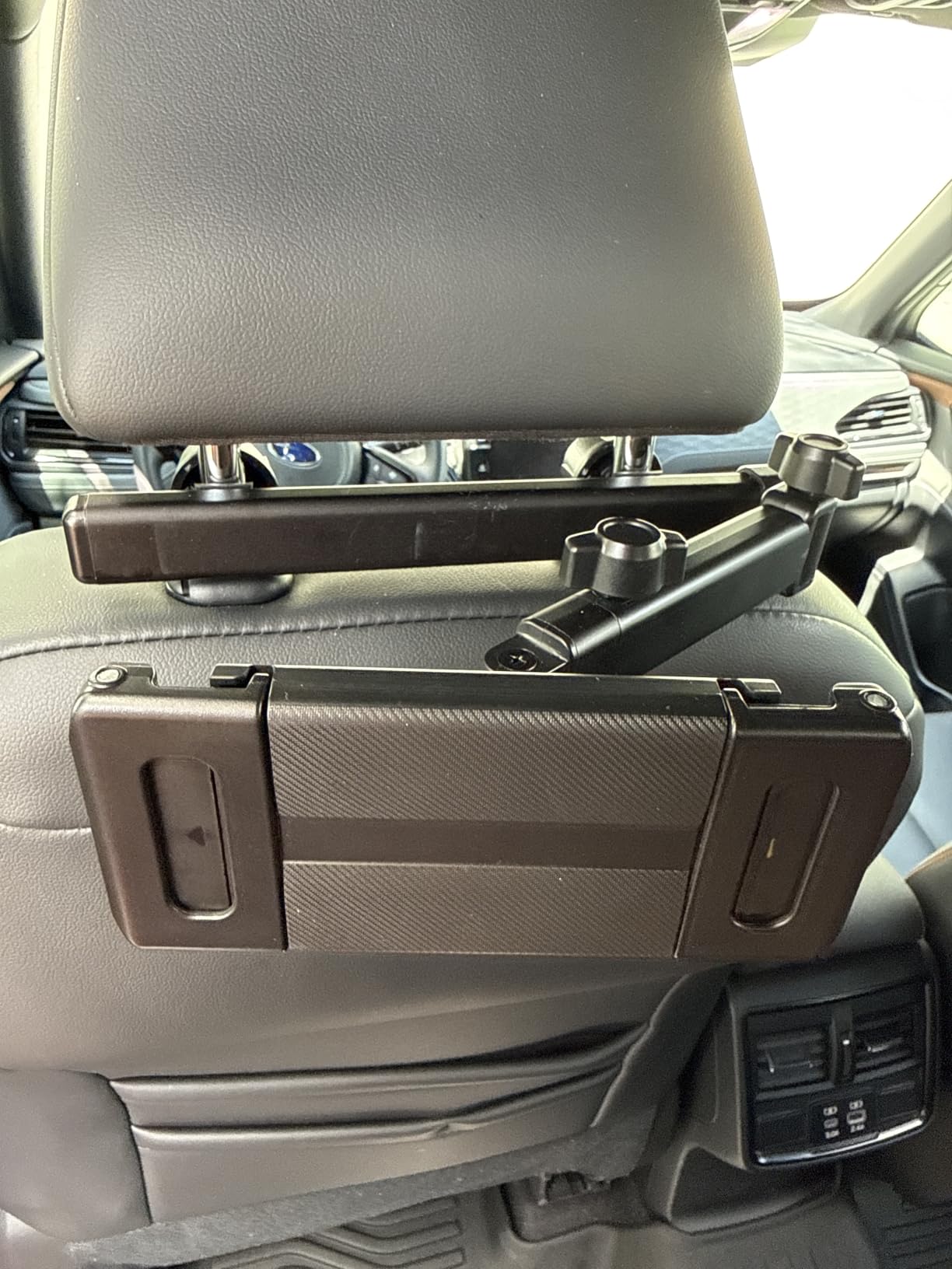 2-Pack Tablet Holder for Car Headrest, Lockable 3-in-1 Arms customer photo 2