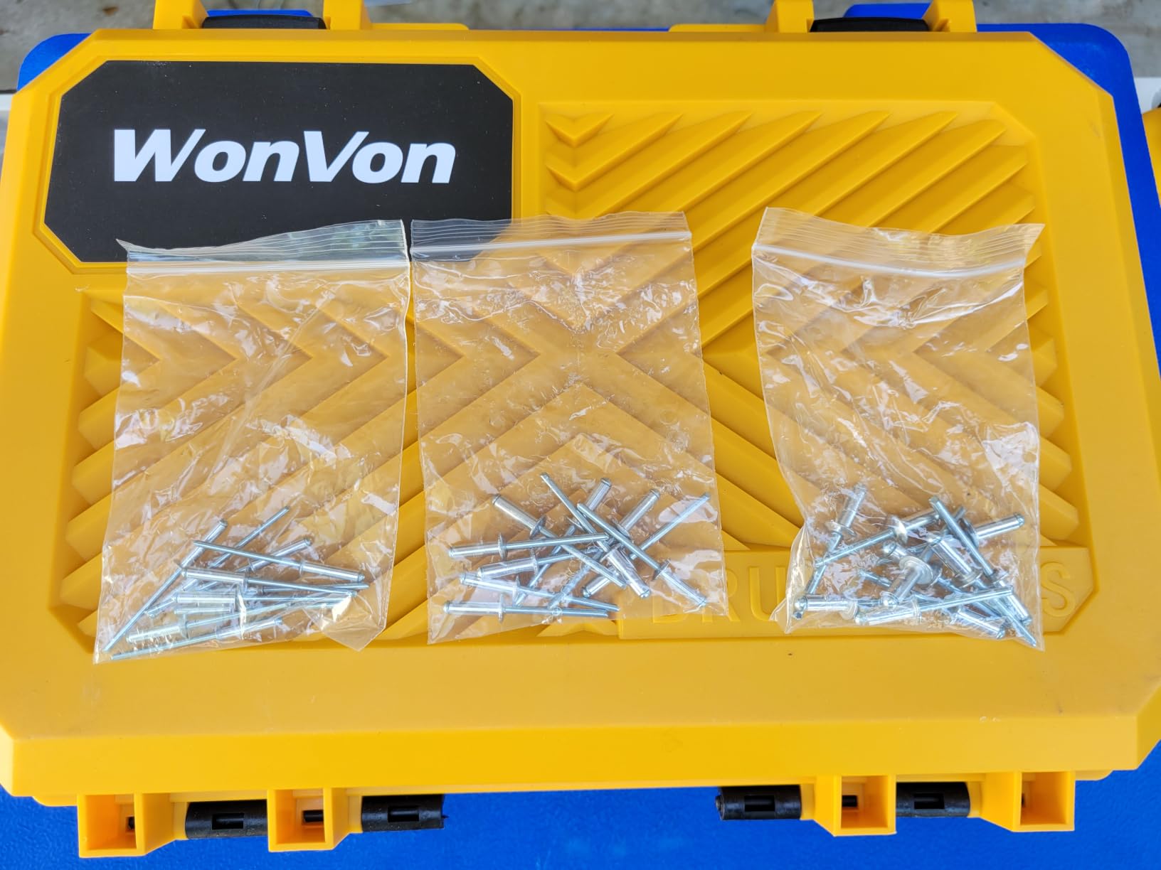 WonVon Cordless Electric Rivet Gun Tool 20V Max Battery, Brushless Automatic Kit customer photo 1