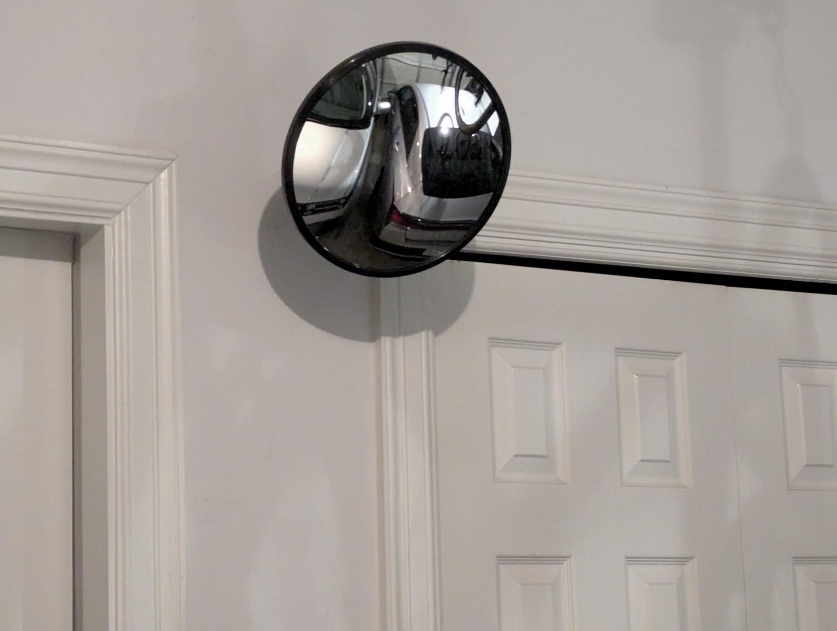 24 Inch Convex Mirror With Rain Shield For Driveway customer photo 1