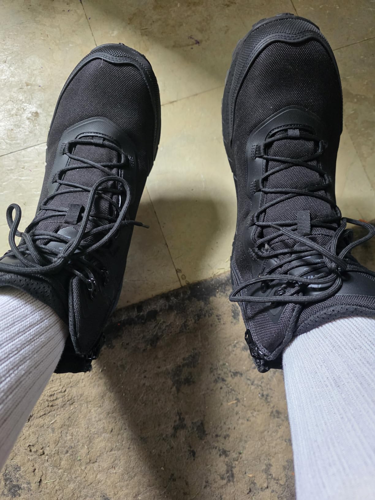 NORTIV 8 Men's Composite Toe Work Boots Slip Resistant | ASTM F2413-24 Safety Work Boots with Zipper Lightweight Comfort for all-day work for Warehouse Construction, Terrascope-nano customer photo 1