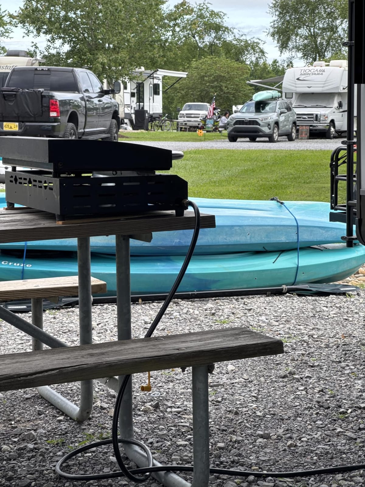 SKOK 4 Burners Outdoor Tabletop Gas Griddle with Hood, Flat Top Grill customer photo 1