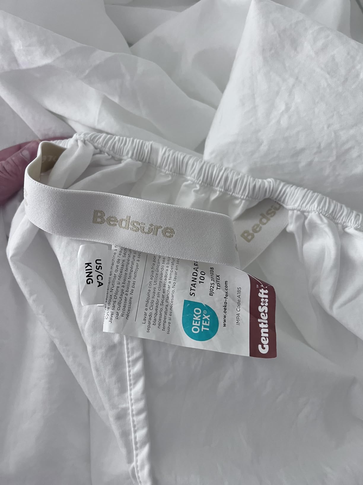 Bedsure PureWoven 100% Giza Egyptian Cotton King Sheets, CEA & BV Certified | 18