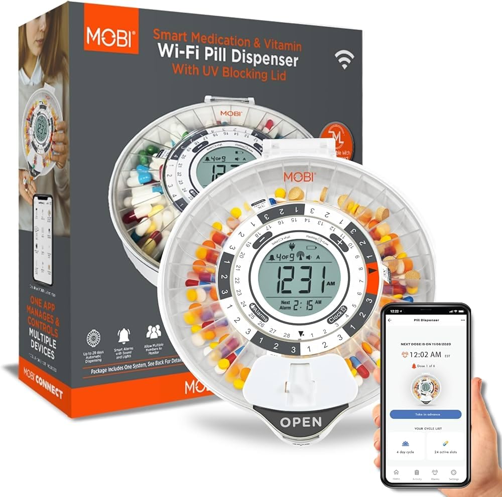 Betife Automatic Pill Dispenser for Elderly with Alarm – 31-Slots | Senior-Friendly,App Support,Fingerprint Unlock, Child-Proof,Bluetooth-Enabled customer photo 1