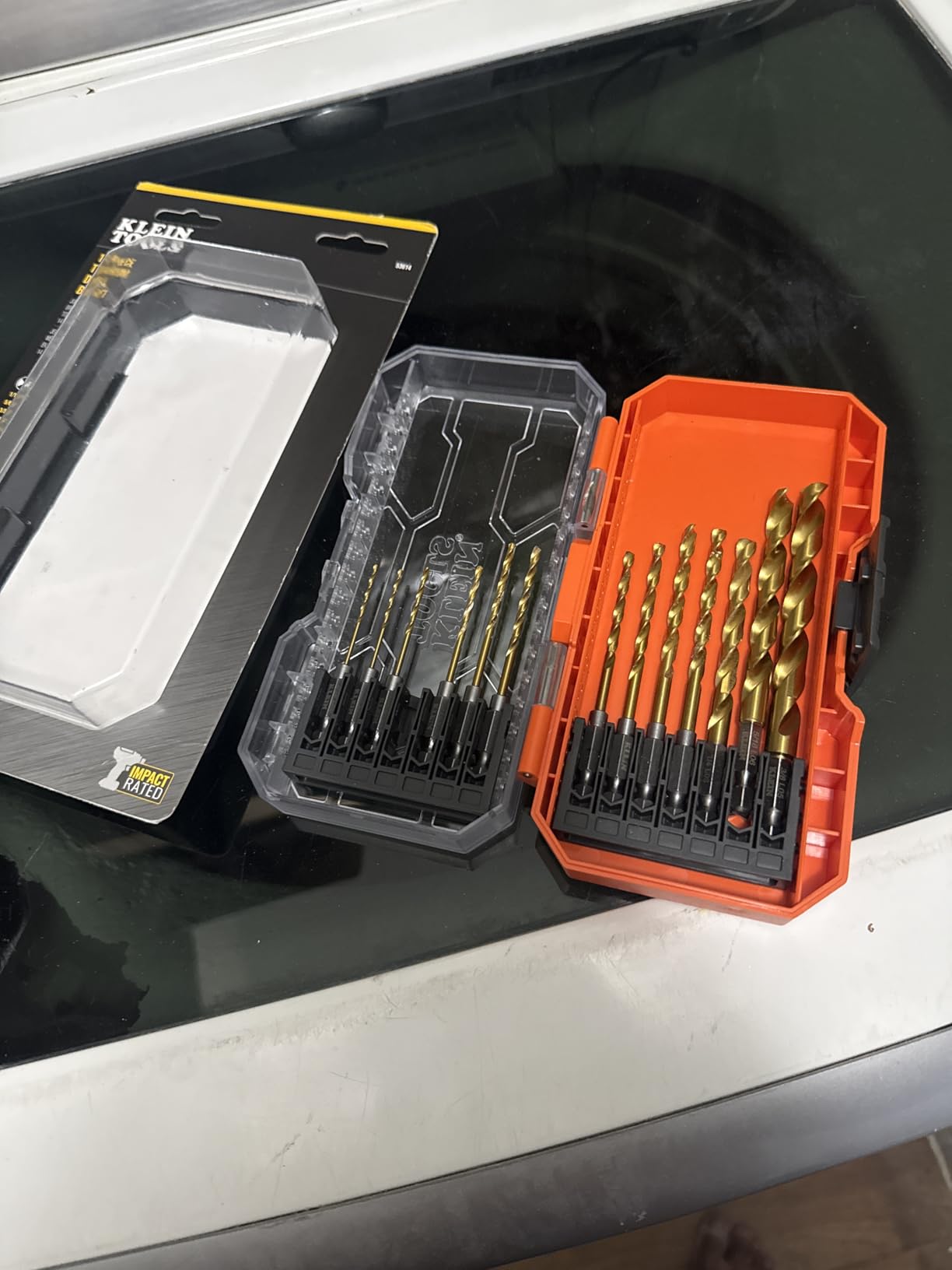Klein Tools 53614 14-Piece Titanium Drill Bit Set, Impact-Rated, 1/4-Inch Hex Shank, Cuts Metal, Plastic, Wood customer photo 1