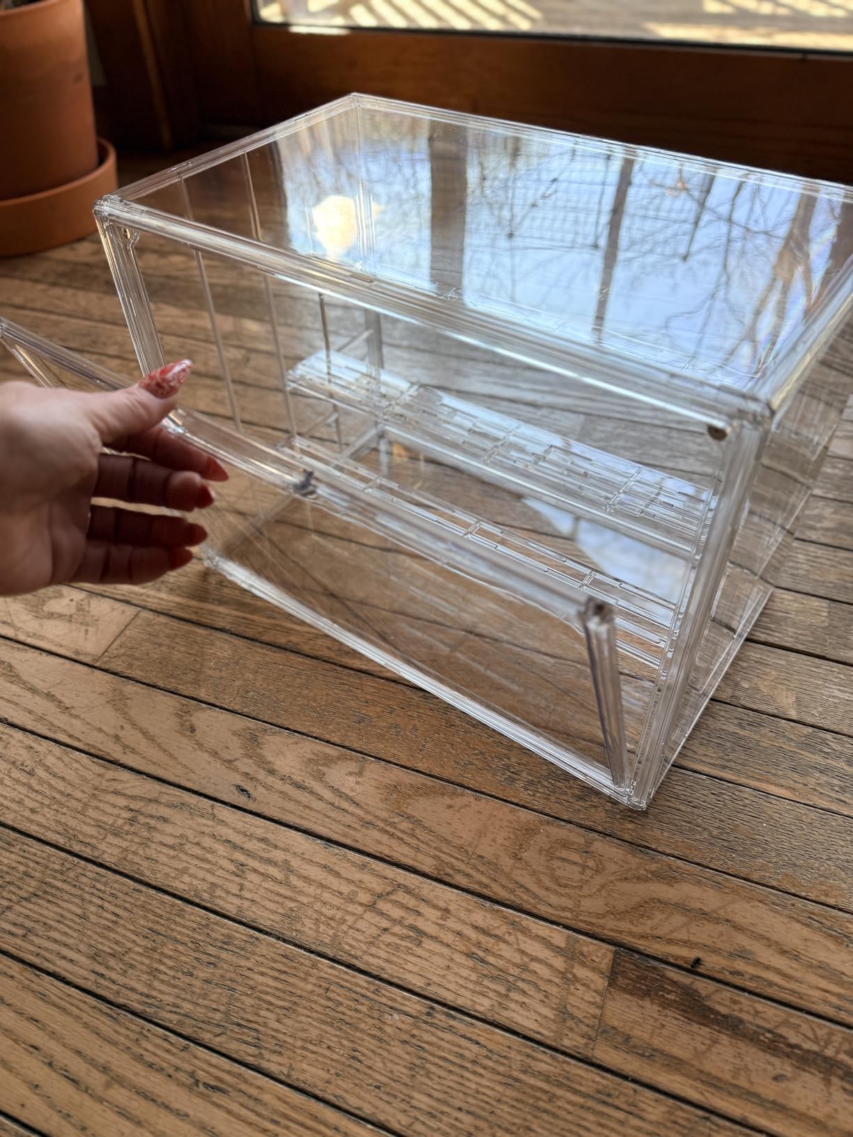 Mini Greenhouse Indoor with Magnetic Door, M-4tier-1pcs customer photo 1