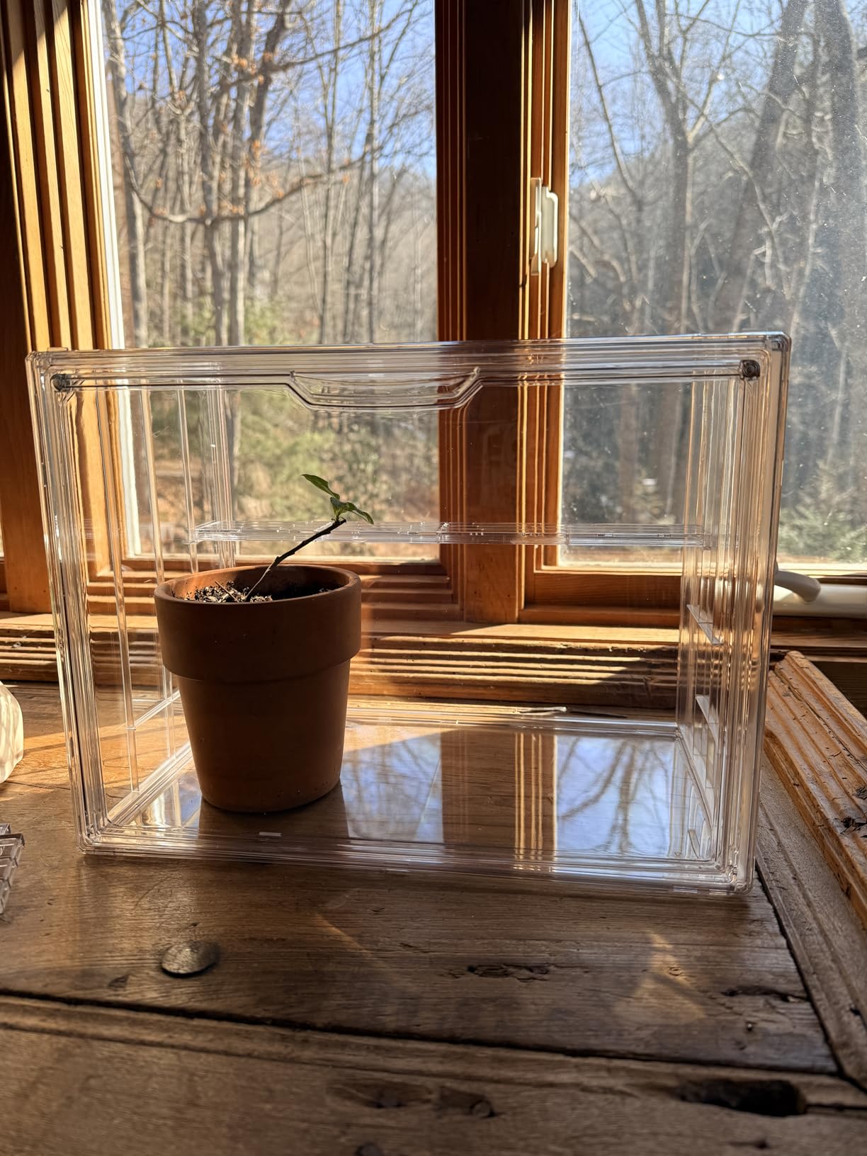 Mini Greenhouse Indoor with Magnetic Door, M-4tier-1pcs customer photo 2