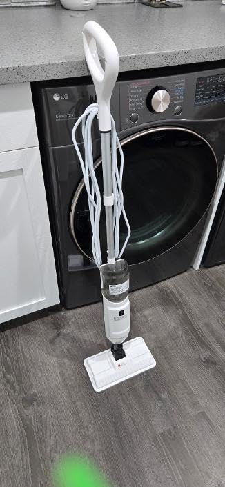 Steam Mop Cleaner 260°F Steam in 15s, 16.9oz Tank Hardwood and Tile | 99.9% Stains Removal, Chemical-free Cleaning Safe for Kids/Pets, Lightweight, Deep Cleaning Floor Steamer for Hardwood/Tile customer photo 2