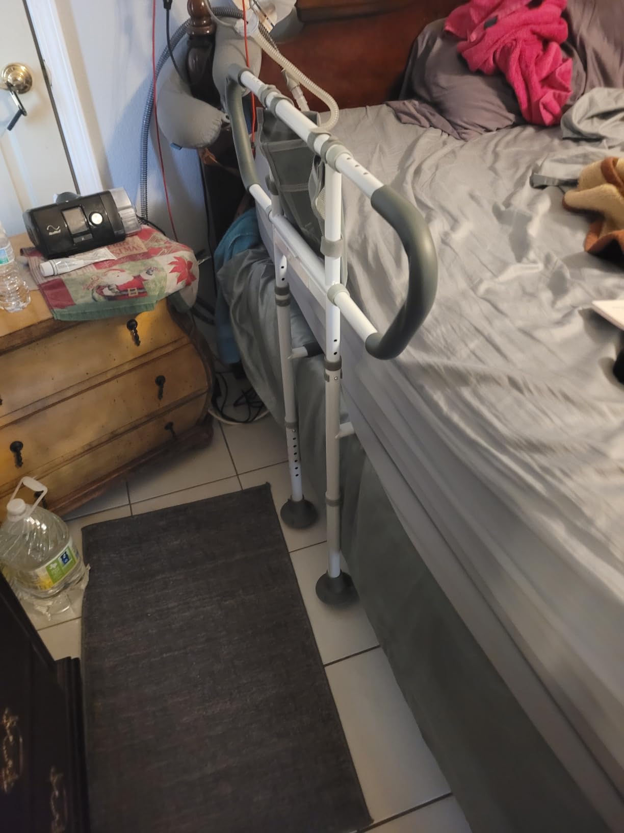 Bed Rails for Elderly Adults Foldable Safety Rail with Light 400LBS customer photo 2