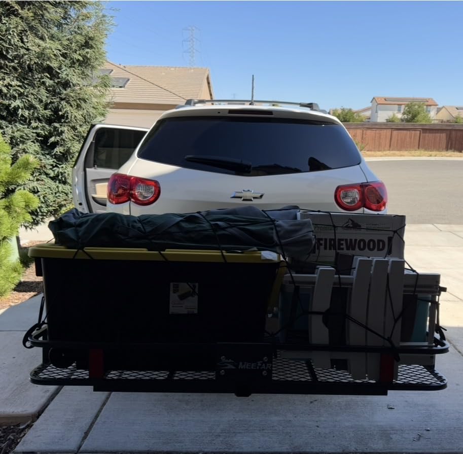 Hitch Mount Cargo Carrier Rack Basket 60
