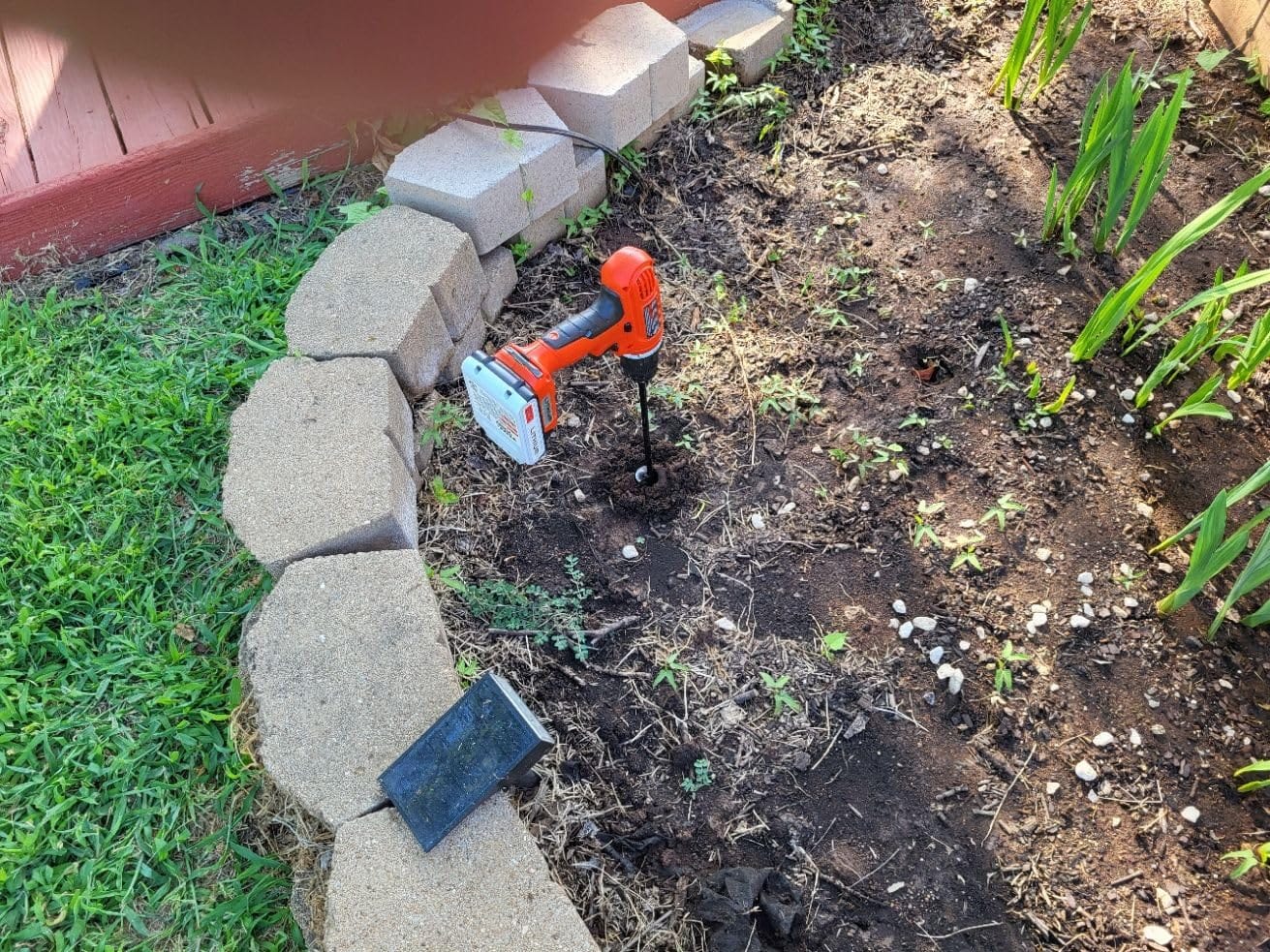 2”x32“ Auger Drill Bit for Planting, Heavy-Duty Planting Auger for Bulbs, Post Hole Digger for 3/8”Hex Drive Drill customer photo 1