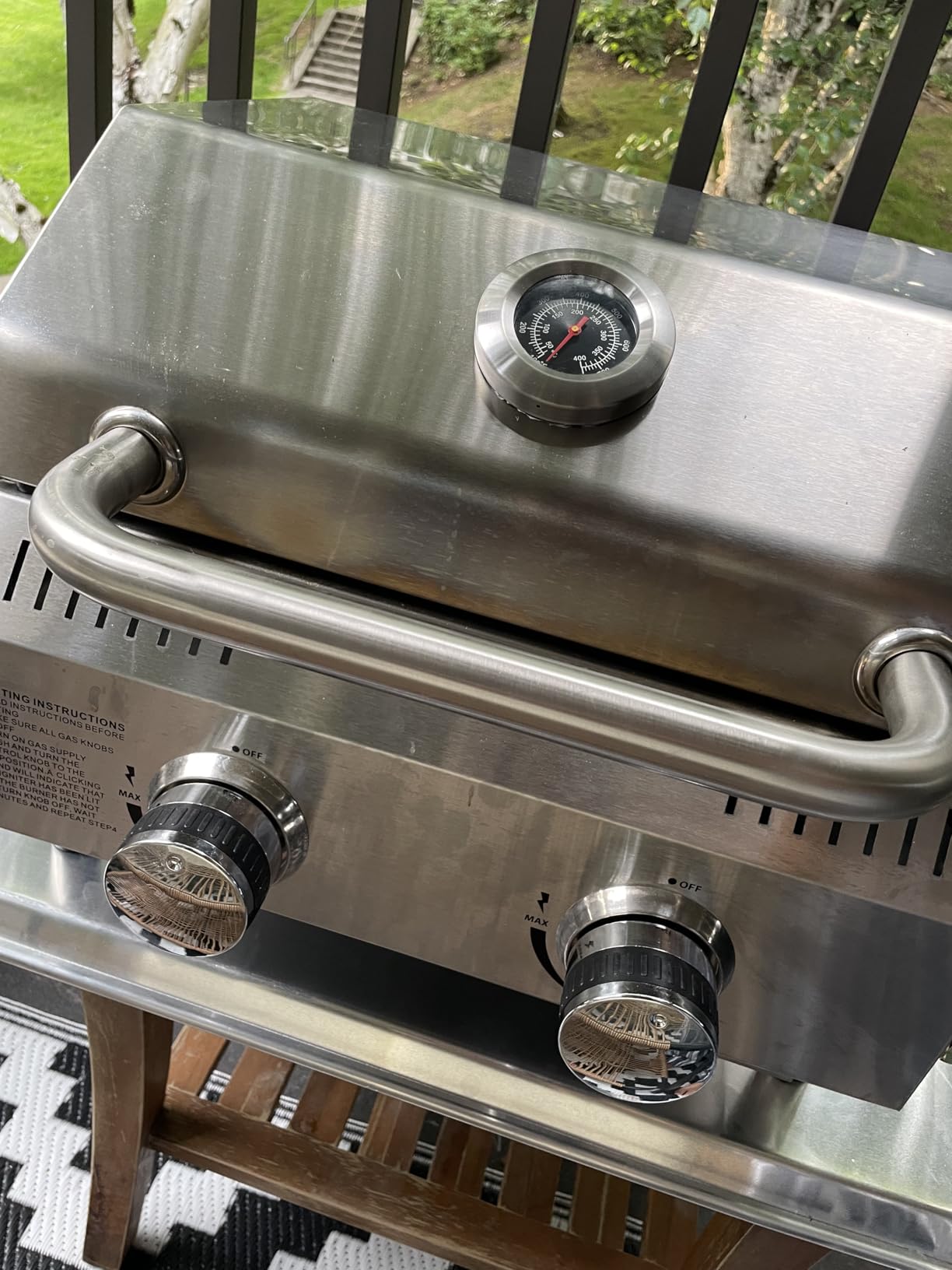 Veralune 2-Burner Tabletop Gas Grill, 22000 BTU Stainless Steel Grill customer photo 2