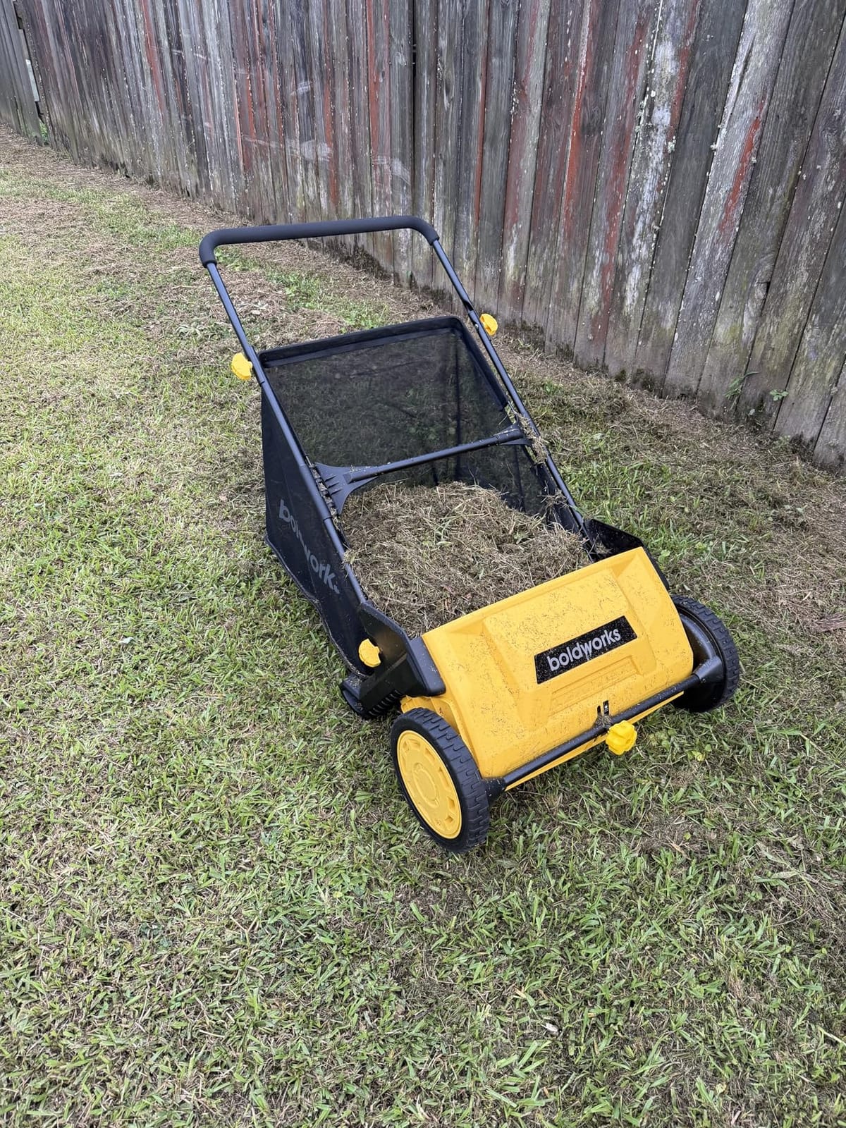Push Lawn Sweeper Yard Leaf Collector 21