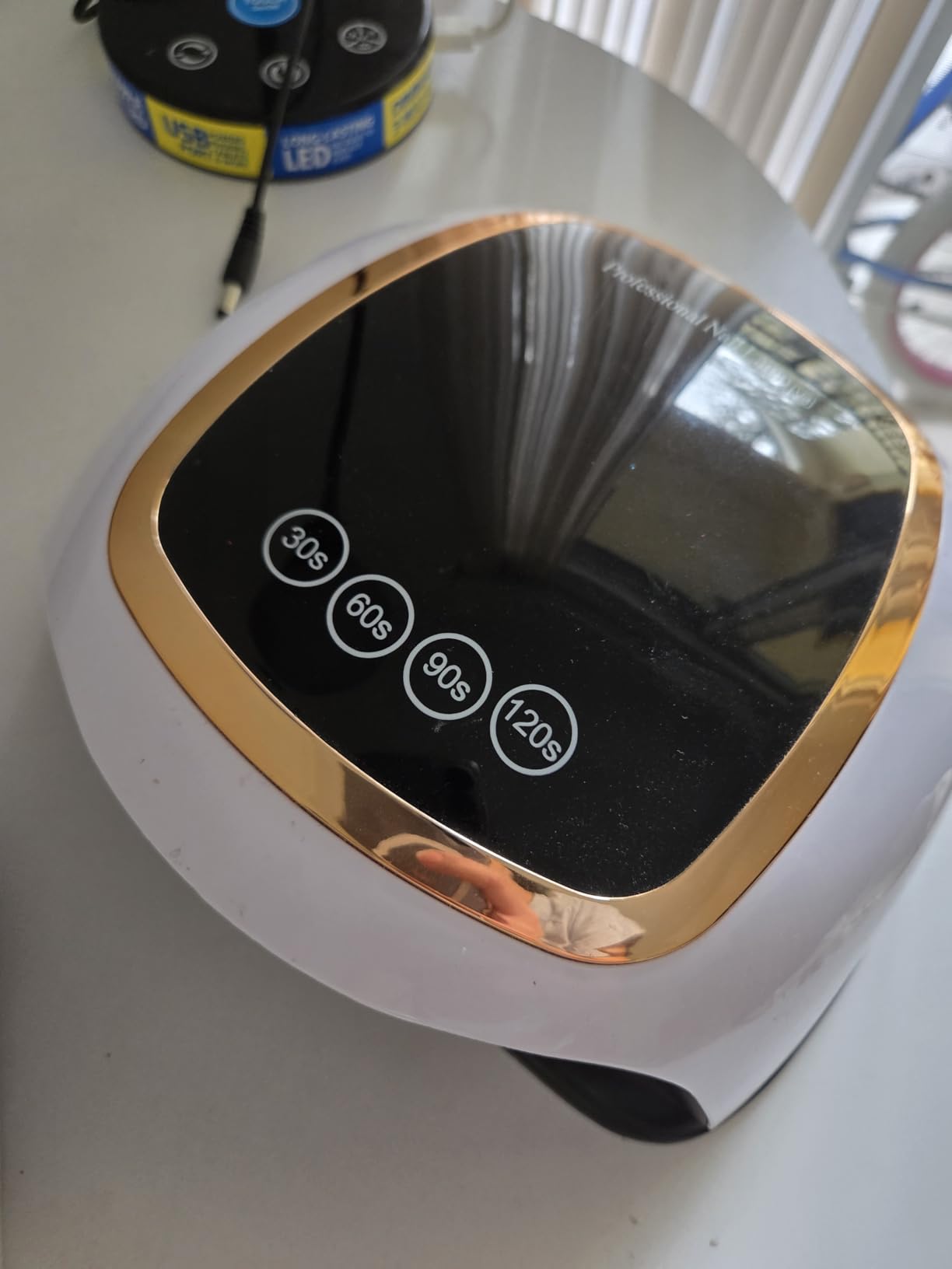 UV Nail Lamp, 180W LED Nail Dryer for Gel Polish, Touch Screen, 42 Beads customer photo 2