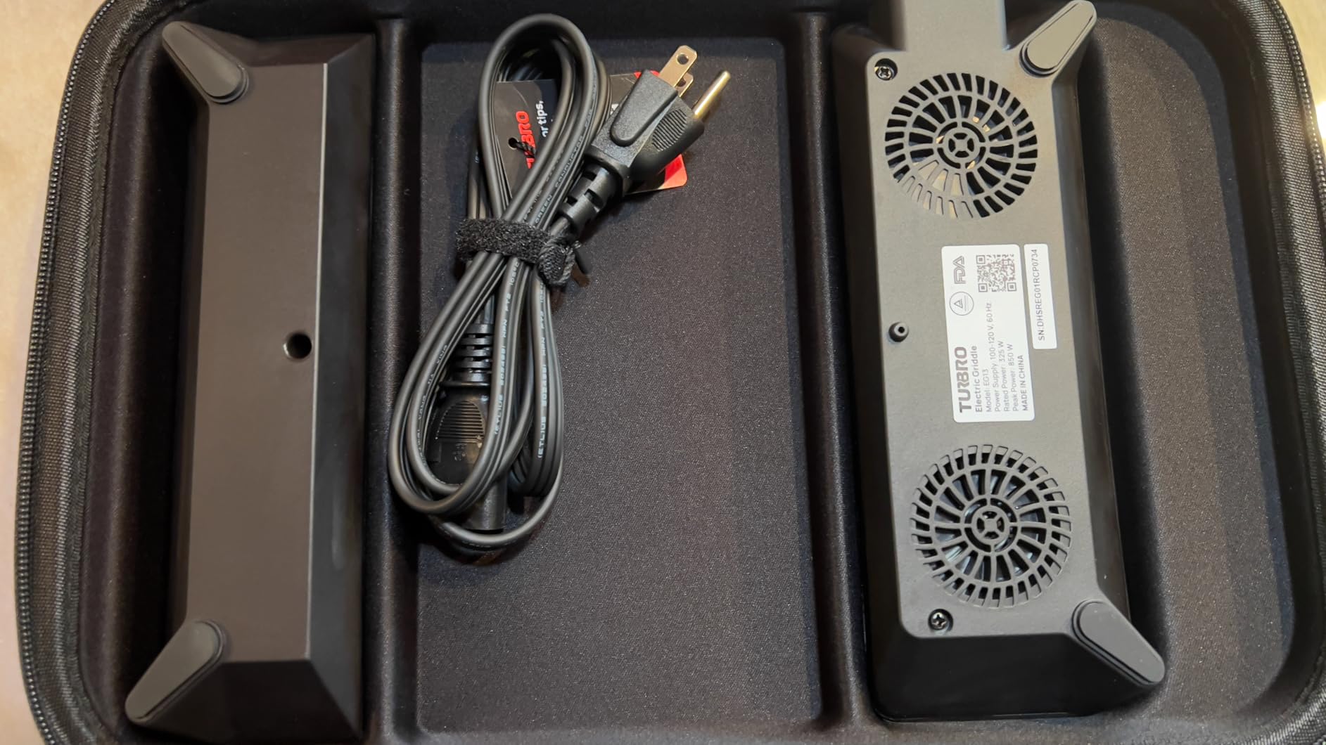 TURBRO EG13 Portable Electric Griddle, Low Power 300-600W, TÜV Certified customer photo 1