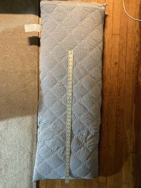 BEDELITE Cooling Body Pillow, Memory Foam Filled, Light Grey, 20x54 Inches | Soft & Cool-Touch Quilted Nylon-Spandex Cover, Adjustable Fill, Perfect for Side Sleepers, Hot Sleepers, Pregnancy, Back Pain customer photo 1