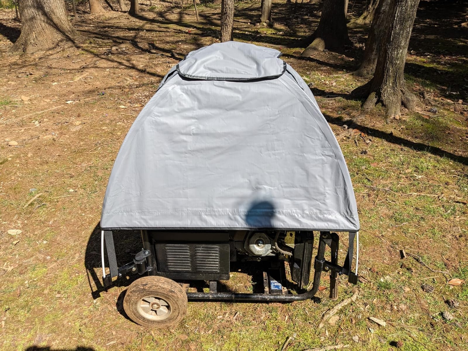GenTent Universal Open Frame Generator Tent, Gray, Original - Standard customer photo 1