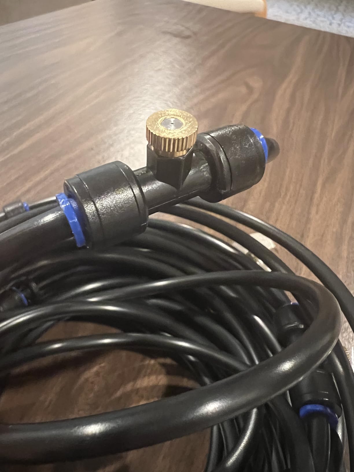 Mellbree Misters for Outside Patio 30FT/9M, Pre-Assembled Misting Cooling System with 8 Brass Nozzles & 3/4