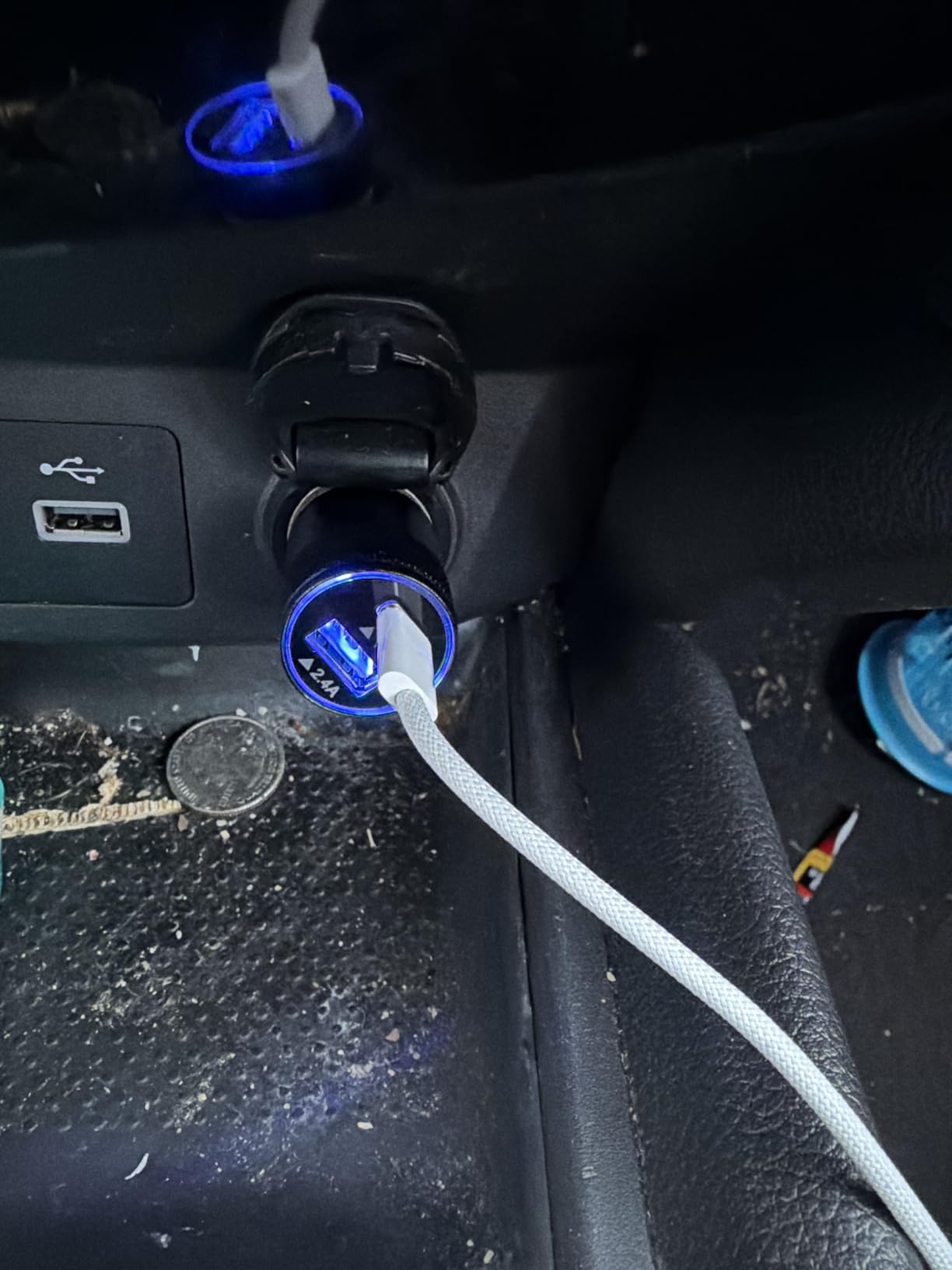 Bluetooth Fm Transmitter for Car, Fast Charging, Blue Tooth 5.4 Car Charger | USB-C USB-A Multi Ports, Wireless Radio Aux Cigarette Lighter Adapter Auxiliary for Samsung Galaxy Android iPhone Apple customer photo 1