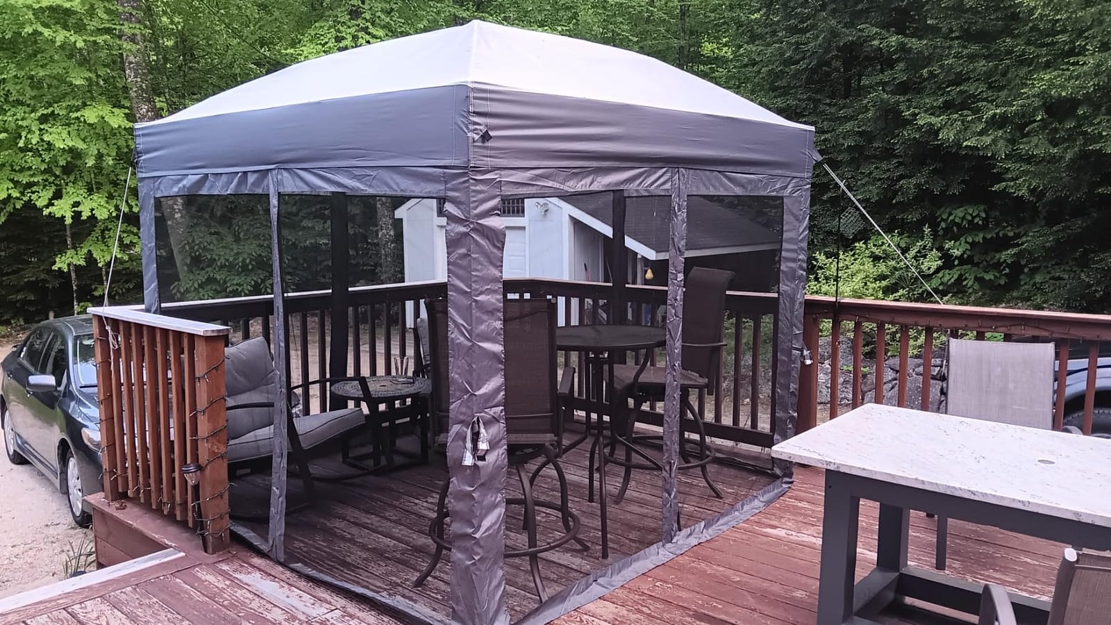 Quictent 10x10 Pop Up Canopy Tent with Netting & Magnetic Doors | One-Person Instant Setup, Auto-Close Magnetic Doors, Screen House Design, Waterproof Canopy for Outdoor Use customer photo 2